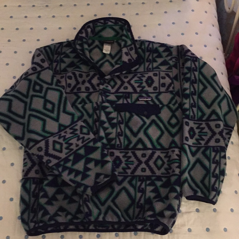 Patterned fleece Patagonia.